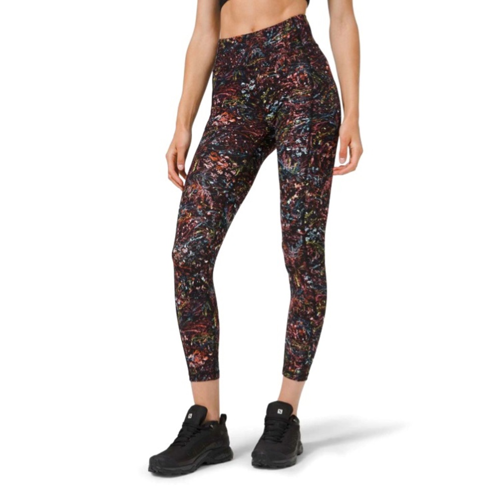 Lululemon Invigorate HR Tight 25" High Rise Leggings Foliage Overlay Multi